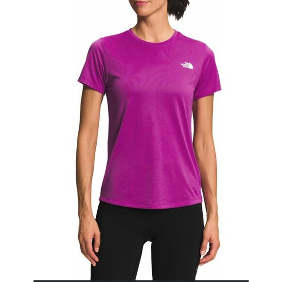 The North Face Women’s Sunriser Lightweight Short Sleeve Tee Purple XXL NWOT - Picture 1 of 8